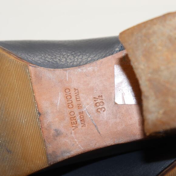 Matta Gray Leather Ankle Boots Size 38.5 Made in Italy - Picture 6 of 6